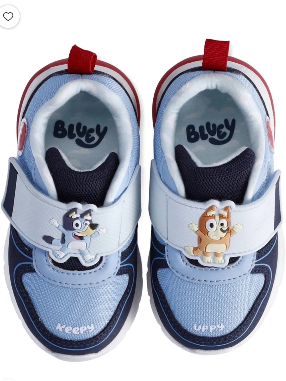Toddler Light Blue & Navy Character Hook-and-Loop Sneaker